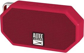 img 2 attached to 🔊 Altec Lansing IMW257-DR Мини водонепроницаемая колонка - беспроводной Bluetooth, плавающая IP67, лодка, поход, гольфкарт, квадроцикл - легкая, батарея на 6 часов - красная, 2,25 х 1,00 х 4,13 дюйма