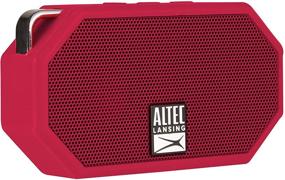 img 3 attached to 🔊 Altec Lansing IMW257-DR Мини водонепроницаемая колонка - беспроводной Bluetooth, плавающая IP67, лодка, поход, гольфкарт, квадроцикл - легкая, батарея на 6 часов - красная, 2,25 х 1,00 х 4,13 дюйма