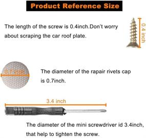 img 1 attached to Набор крепления потолочной обивки Niteguy 70шт. для автомобиля - Комплект автомобильных крепежных заклепок для крепления потолка - Включает инструмент для установки - Подходит для всех автомобилей (светло-серая сетка)