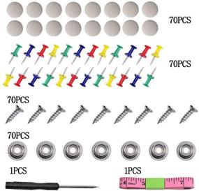 img 2 attached to Набор крепления потолочной обивки Niteguy 70шт. для автомобиля - Комплект автомобильных крепежных заклепок для крепления потолка - Включает инструмент для установки - Подходит для всех автомобилей (светло-серая сетка)