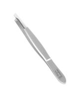 🔍 precision plucking: topinox stainless steel slanted tweezers for accurate hair removal logo