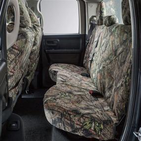 img 4 attached to 🌿 Protect Your Dodge Ram with Covercraft Mossy Oak Camo Carhartt SeatSaver Custom Seat Covers – 2nd Row Bench Seat, Break-Up Country Design