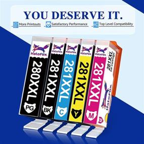 img 3 attached to HaloFox Compatible Ink Cartridge Replacement for Canon Pixma TR8520 TR7520 TS6120 TS6220 TS6320 Printer Ink (5 Pack)