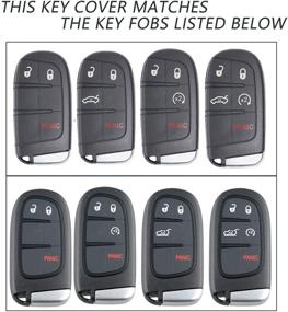 img 3 attached to 🔑 Премиум чехол для ключа TANDRIVE для нескольких моделей Jeep, Dodge & Chrysler - синий, защитник дистанционных аксессуаров