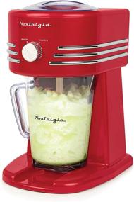 img 4 attached to 🍹 Nostalgia FBS400RDCHL 40-Ounce Frozen Beverage Station: Slush Drink Maker for Margaritas, Snow Cones, and More - Stainless Steel Blades, Cord Storage (Red)