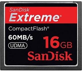 img 1 attached to SanDisk 16GB 60MB/s Extreme Compact Flash Card SDCFX-016G-A61: Надежное хранилище для передачи данных высокой скорости (пакет для розничной продажи в США)