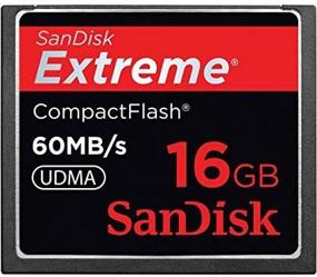 img 2 attached to SanDisk 16GB 60MB/s Extreme Compact Flash Card SDCFX-016G-A61: Надежное хранилище для передачи данных высокой скорости (пакет для розничной продажи в США)