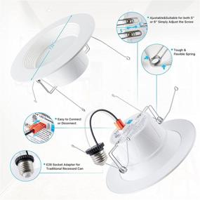 img 3 attached to Ensenior Recessed Downlight: 🔆 Daylight Brightness for Enhanced Illumination