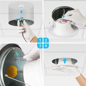 img 1 attached to Ensenior Recessed Downlight: 🔆 Daylight Brightness for Enhanced Illumination