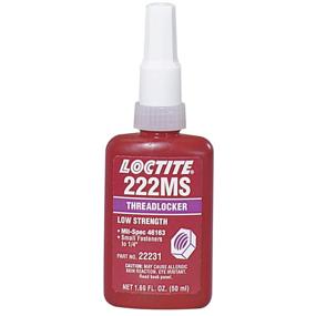 img 1 attached to Loctite 135334 Purple 222MS Thread Locker | Low Strength, 300°F Max Temp | 50 mL Bottle