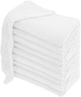 🧻 avalon towels 100% cotton shop towels – value pack of 150 | versatile 12x14 inches cleaning rags | highly absorbent multipurpose towels for autos, industries, offices, and homes - white logo