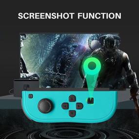 img 1 attached to 🎮 D. Gruoiza Left Switch Joypad Controller for Nintendo Switch, Joy-Con Controller (L) with Wake-up Support Function, Blue