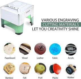 img 3 attached to 🖋️ GORIFEI Mini Desktop Laser Engraving Machine - Personalized DIY Logo Design Engraver with 98×88mm Engraving Area - Ideal for Beginners, Families, and Education