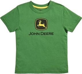 img 1 attached to 👕 John Deere Boys Trademark Short Sleeve Tee - Comfortable and Stylish Apparel for Kids