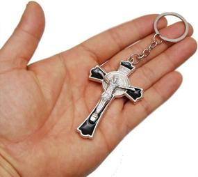 img 1 attached to 🔑 Stylish and Functional Favorict Christian Benedict Keychain Holder: Keep Your Keys Organized in Style