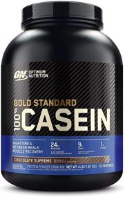 img 4 attached to 🍫 Optimum Nutrition Gold Standard Micellar Casein Protein Powder - Slow Digesting, Promotes Satiety, Supports Overnight Muscle Recovery - Chocolate Supreme, 4 lb (Packaging May Vary)