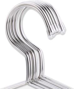 img 2 attached to 👔 Tosnail 50 Pack Premium Stainless Steel Heavy Duty Metal Hangers for Clothes - 16.5 Inches