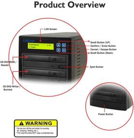 img 1 attached to 📀 PlexCopier 24X CD DVD M-Disc Duplicator Copier Tower | 1 to 1 Duplication with Built-in Copy Protection