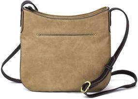 img 3 attached to Chala Crescent Crossbody Owl: Stylish Taupe Women's Handbags, Wallets, and Crossbody Bags