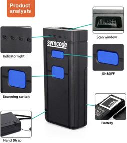 img 3 attached to 📱 Symcode Bluetooth Wireless Barcode Scanner: Versatile Compatibility for Windows, Mac, Android, iOS, Tablets, and Computers