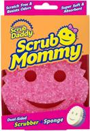 🧽 scrub daddy dual-sided sponge and scrubber - scrub mommy - scratch-free sponge for dishes and home, soft in warm water, firm in cold, odor-resistant, deep cleaning, multi-surface, dishwasher-safe - 1 count logo