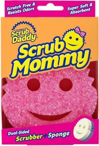 img 4 attached to 🧽 Scrub Daddy Dual-Sided Sponge and Scrubber - Scrub Mommy - Scratch-Free Sponge for Dishes and Home, Soft in Warm Water, Firm in Cold, Odor-Resistant, Deep Cleaning, Multi-Surface, Dishwasher-Safe - 1 Count