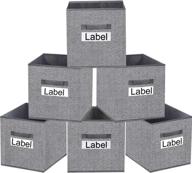 📦 organize your space with homyfort cube storage bins 12x12, set of 6 - grey logo