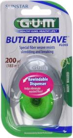 img 1 attached to 🦷 SUNSTAR BUTLER Gum Weave Mint Waxed Dental Floss, Pack of 3