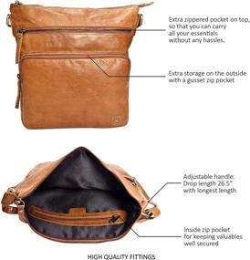 img 3 attached to Crossbody Handbags Premium Crossover Shoulders Women's Handbags & Wallets in Shoulder Bags