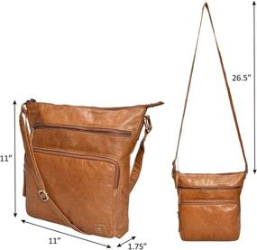 img 1 attached to Crossbody Handbags Premium Crossover Shoulders Women's Handbags & Wallets in Shoulder Bags