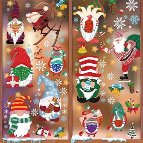 img 4 attached to Christmas Stickers Reindeer Snowflake Decorations Home Decor