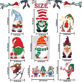 img 3 attached to Christmas Stickers Reindeer Snowflake Decorations Home Decor