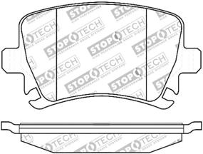 img 4 attached to 🔥 Повысьте свою тормозную эффективность с помощью тормозных колодок StopTech 309.11080 Sport: в комплекте с шайбами и крепежом