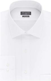 img 4 attached to Men's Stretch Shirts with Regular Collar by Van Heusen