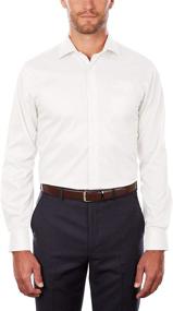 img 3 attached to Men's Stretch Shirts with Regular Collar by Van Heusen