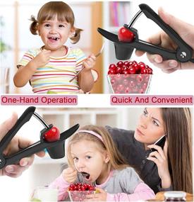 img 2 attached to 🍒 Space-Saving Lock Design Cherry Pitter Tool for Easy Fresh Cherry Dishes and Cocktail Cherries