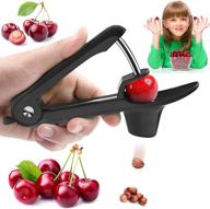 🍒 space-saving lock design cherry pitter tool for easy fresh cherry dishes and cocktail cherries logo