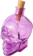 👻 nothers glass skull lights: 6-inch battery-operated fairy mini string lights for halloween décor & crafts - purple логотип