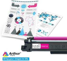 img 3 attached to 💖 Arthur Imaging CHIP Compatible Toner Cartridge Replacement for Brother TN227M, Magenta, 1 Pack