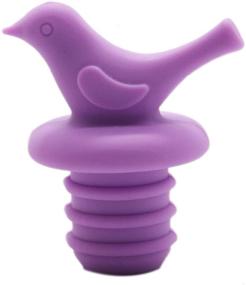 img 1 attached to 🍾 Little Bird Wine Bottle Stopper Set of 4 - Assorted Color Options - WEFOO