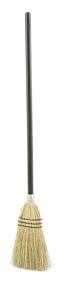 img 2 attached to 🧹 Rubbermaid Commercial Lobby Corn Broom, 12-Pack - Wood Handle, Brown (FG637300BRN)