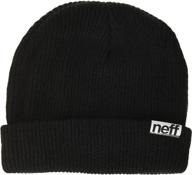 🧢 neff fold beanie hat: versatile unisex headwear for men and women logo