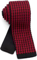 👔 wandm skinny necktie: stylish and washable houndstooth design логотип