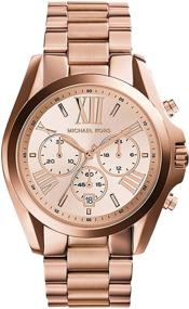 img 4 attached to Часы Bradshaw из нержавеющей стали для женщин от Michael Kors