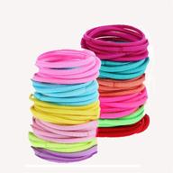 🌈 100 pcs small hair ties for girls, elastic hair bands for kids, ponytail holders for children, little girls' hair ropes, toddler hair ties set (3mm, rainbow) logo