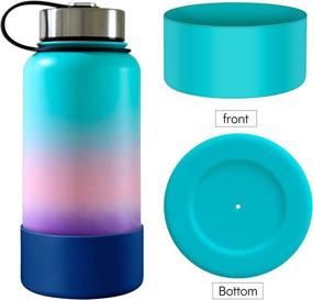 img 3 attached to 🧦 Sheefly 2-Pack Silicone Boot Sleeve for Hydro Flask Water Bottles 12oz-40oz, BPA-Free Anti-Slip Bottom, Compatible with 2.75-3.54in Bottom Width