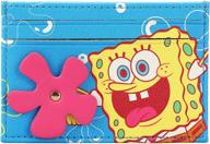 spongebob pink flower card wallet logo