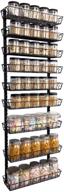 🧺 maximize space and organize with swommoly adjustable wall mount spice rack, 9-tier dual-use (multi-use) organizer in stylish black logo