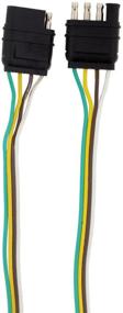 img 3 attached to ABN Продление провода прицепа: 4 фута, 4-полюсный плоский разъем 4 контакта, 20 AWG - Удлинение удобной проводки заднего света прицепного разъема