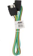 abn продление провода прицепа: 4 фута, 4-полюсный плоский разъем 4 контакта, 20 awg - удлинение удобной проводки заднего света прицепного разъема логотип